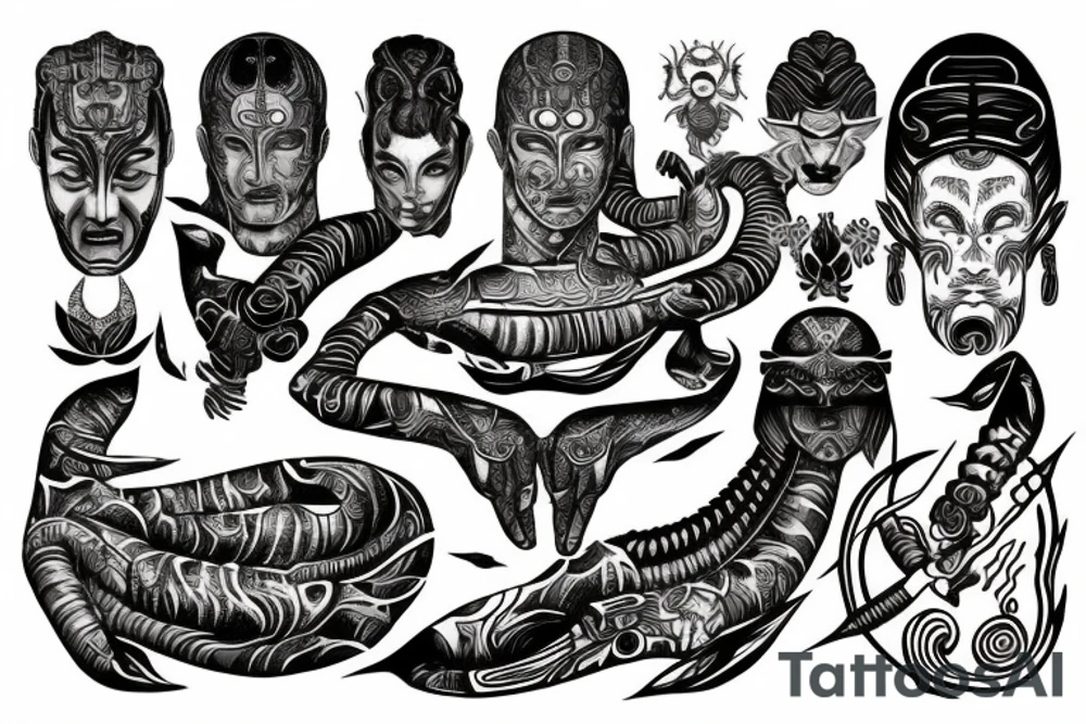 ancient astronauts, gods were aliens, mythologie, chest-tattoo, ufo, tattoo idea