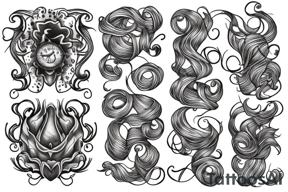 squared waves tattoo idea