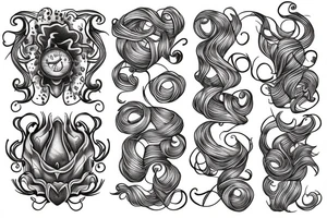 squared waves tattoo idea