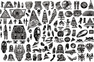 Astronauts
Gods
UFOs
Pyramids
Hieroglyphs
Space travel



Unknown technology
Extraterrestrials
The stones of Puma Punku
Mystical places
The Anunnaki
Astronomy
Cultural contacts tattoo idea