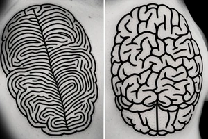 brain inside a jar tattoo idea