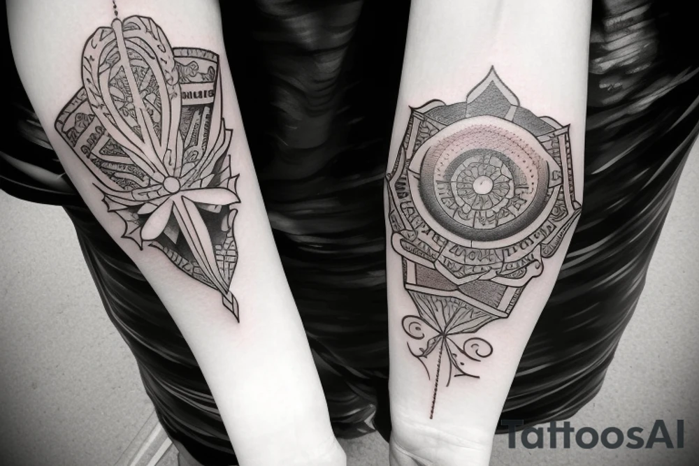 traditional tattoo door tattoo idea