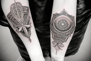 traditional tattoo door tattoo idea