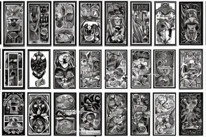 traditional tattoo door tattoo idea