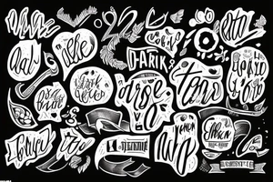 words fall out of pen tattoo idea