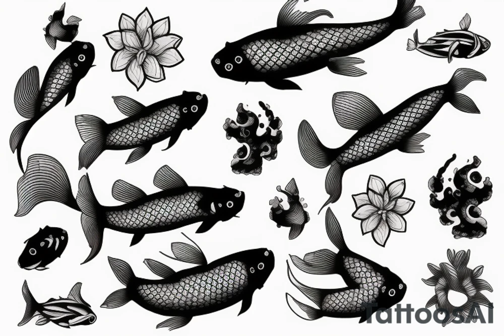 Koi fish tattoo idea