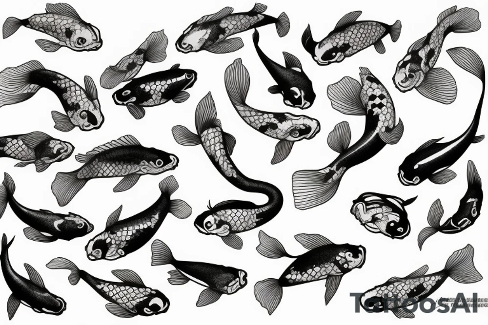 Koi fish tattoo idea