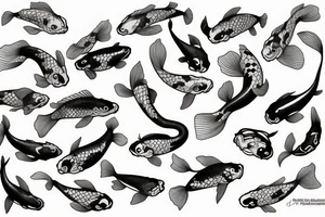 Koi fish tattoo idea