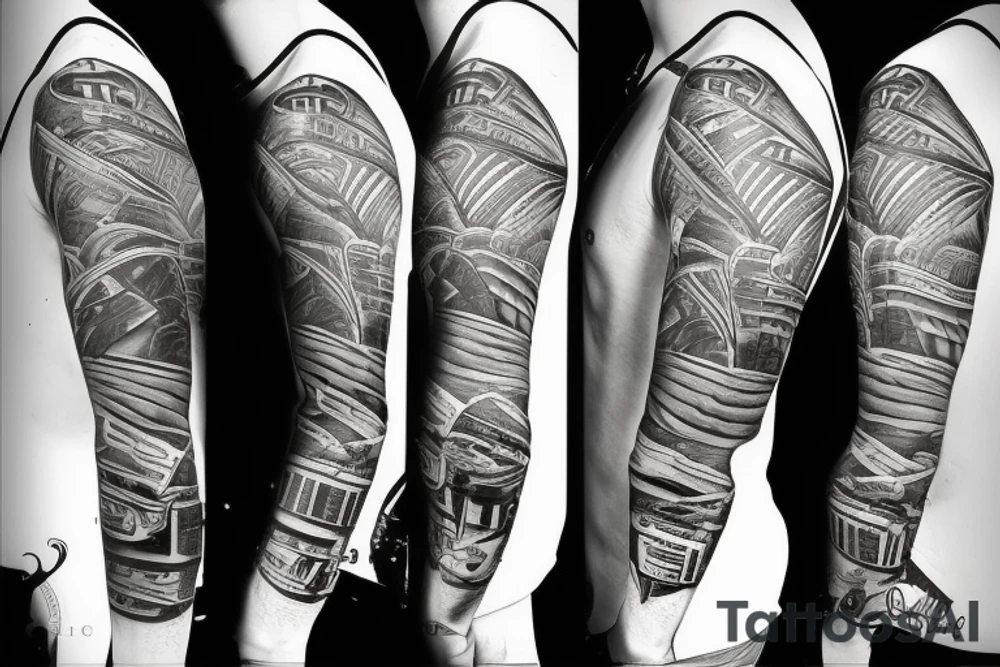 A sniper aiming at the white house tattoo idea