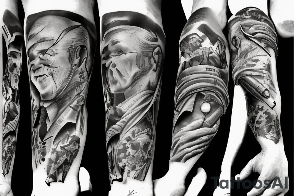 A sniper aiming at the white house tattoo idea