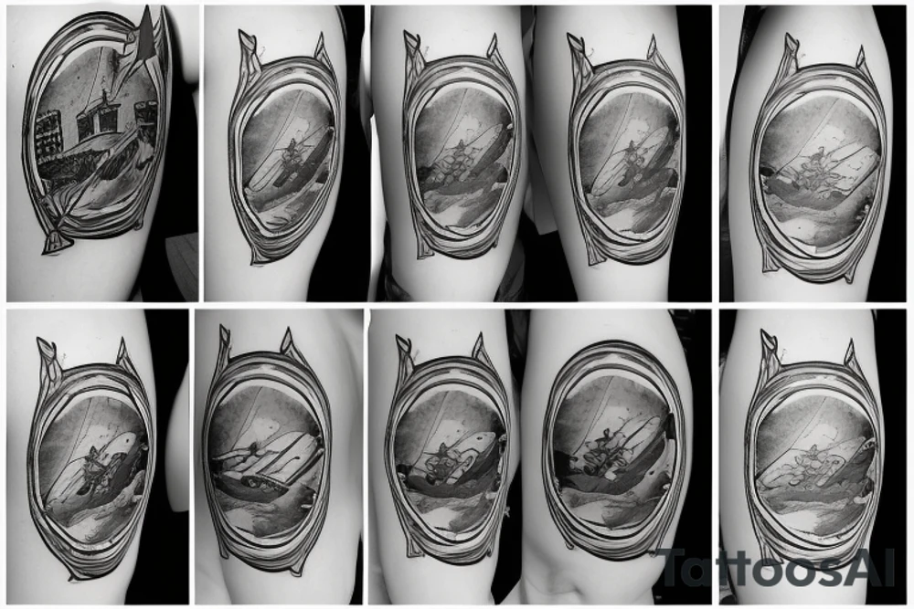 A sniper aiming at the white house tattoo idea
