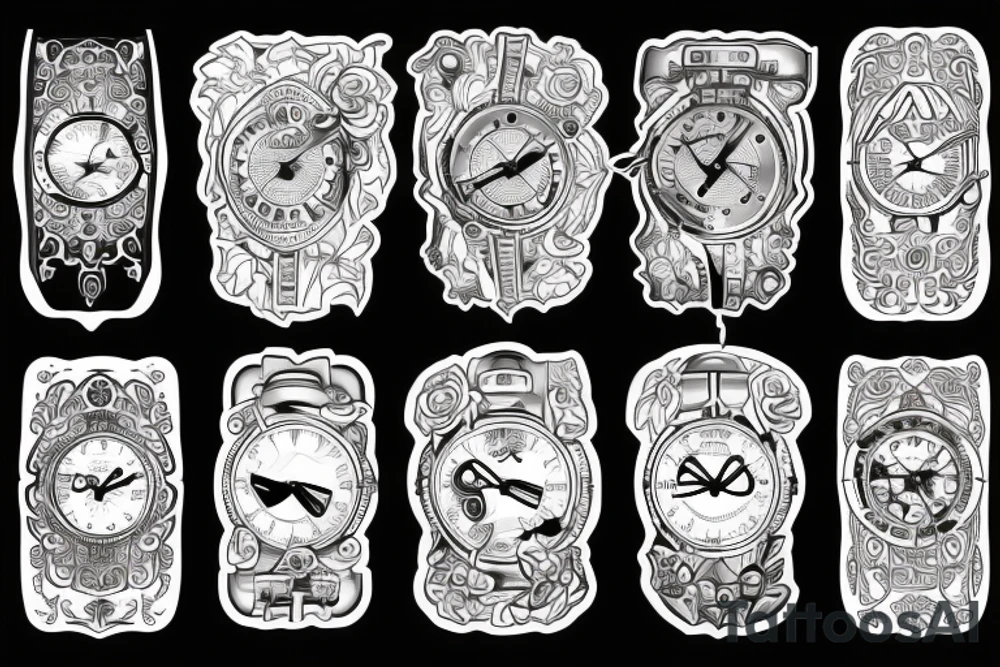 Reloj de arena y en el interior escrito controla tu tiempo y tu mente tattoo idea
