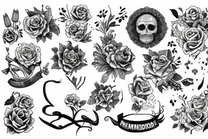Recordatorio de tiempo y mente tattoo idea