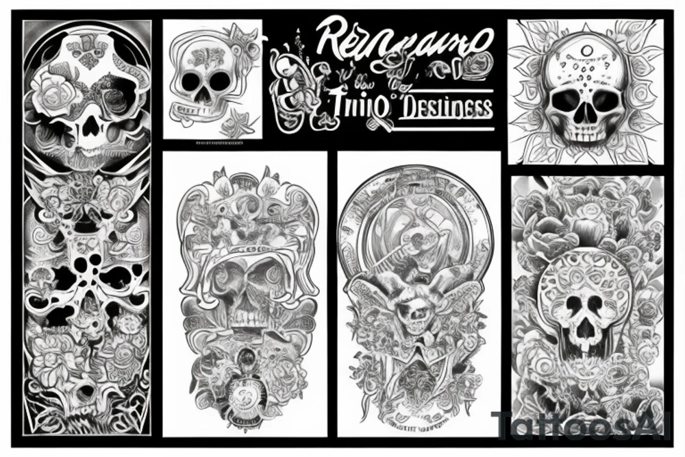 Recordatorio de tiempo y mente tattoo idea