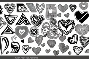 a shape of heart tattoo idea