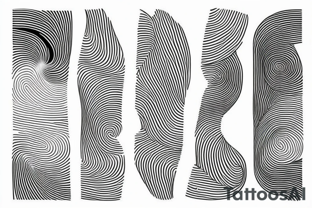 lines and shapes tattoo idea