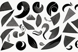 lines and shapes tattoo idea