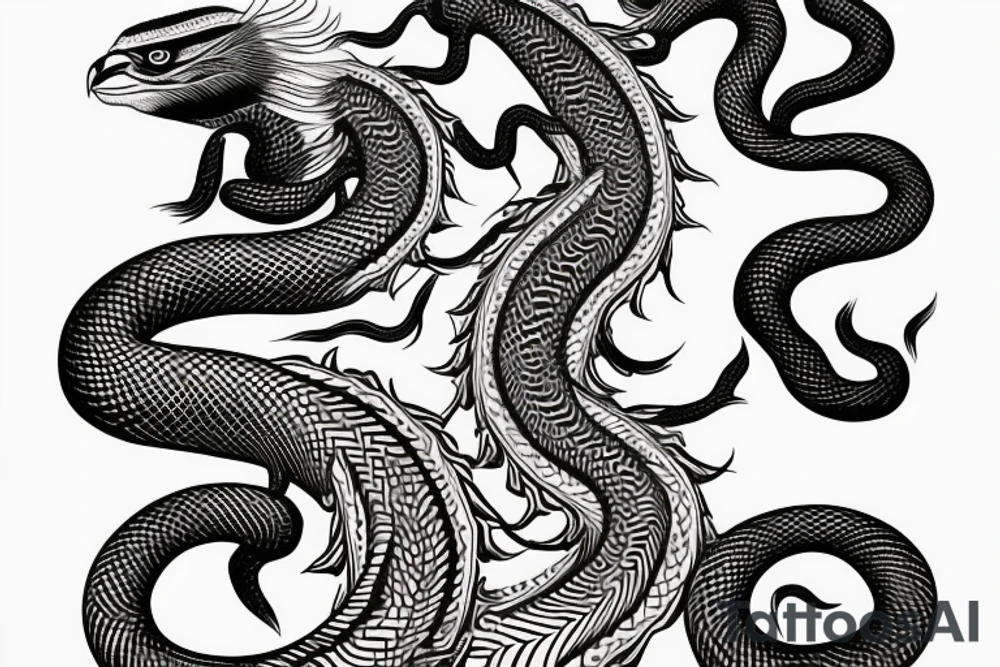 Magestic Indian cobra on back tattoo idea