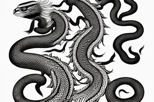 Magestic Indian cobra on back tattoo idea
