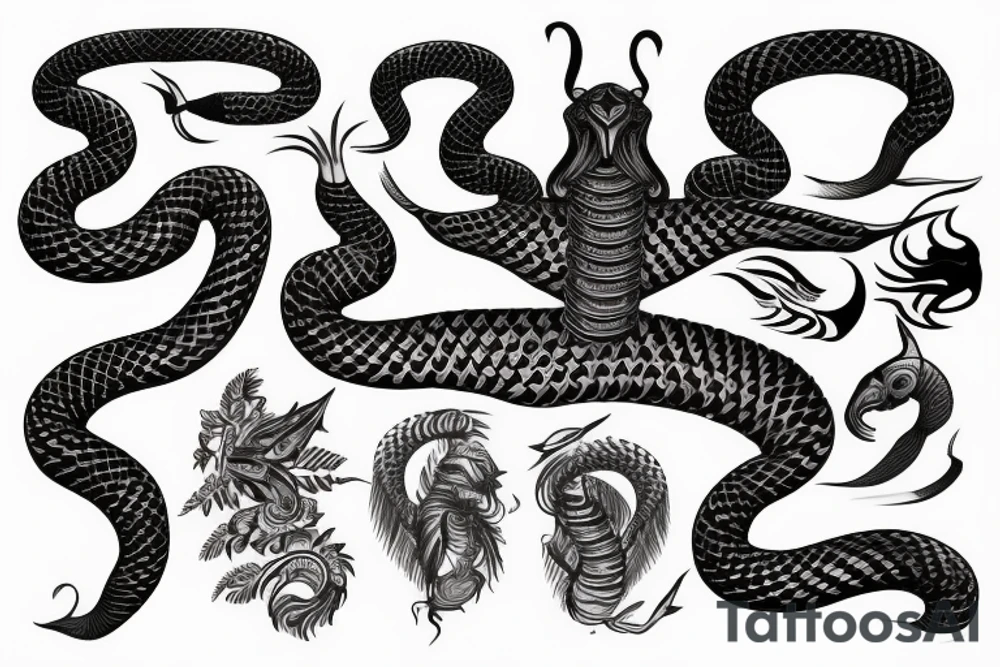 Indian cobra dancing tattoo idea