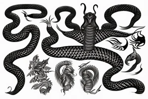 Indian cobra dancing tattoo idea