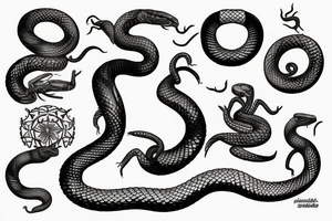 Indian cobra snake dancing tattoo idea