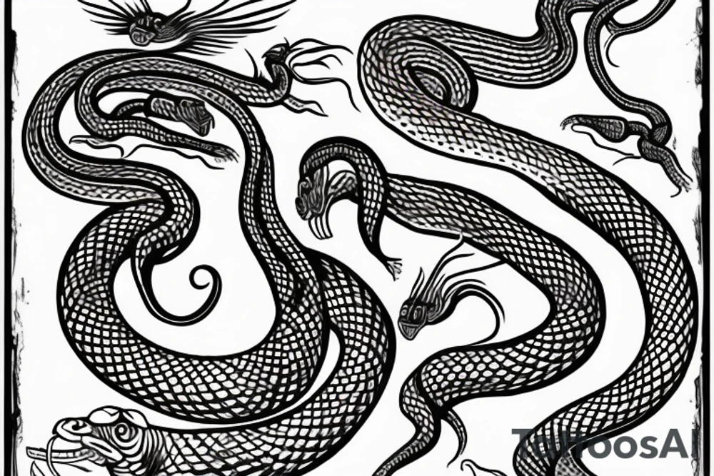 Indian cobra snake dancing tattoo idea