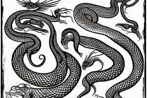Indian cobra snake dancing tattoo idea