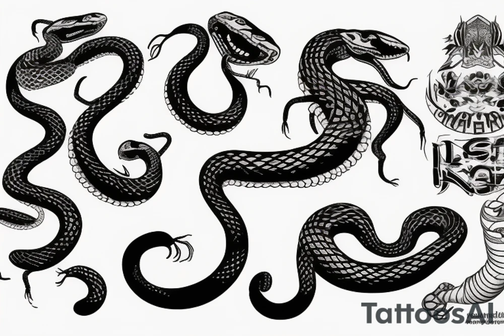 Indian cobra snake dancing tattoo idea