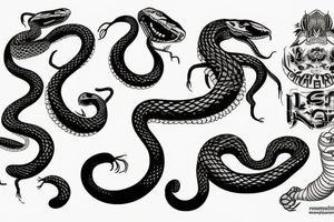 Indian cobra snake dancing tattoo idea