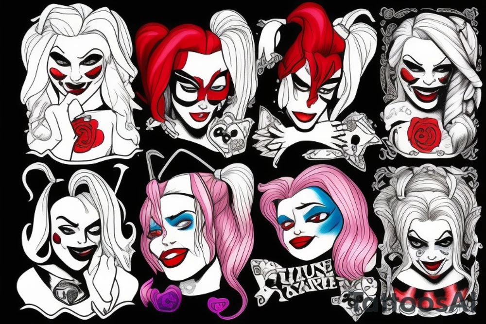 Harley Quinn submissive tattoo idea