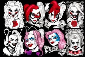 Harley Quinn submissive tattoo idea