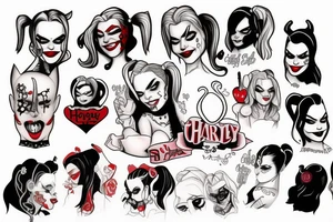 Harley Quinn submissive tattoo idea