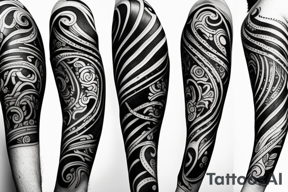 thin line arm tattoo idea