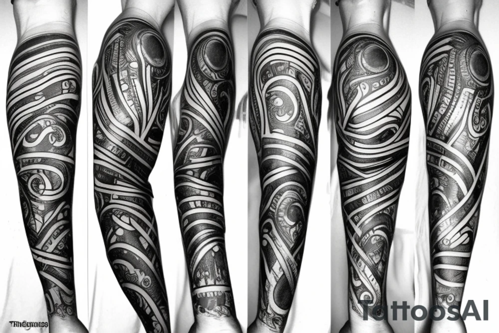 thin line arm tattoo idea