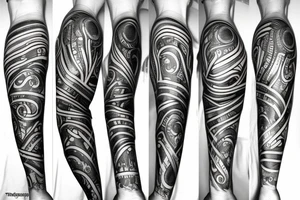thin line arm tattoo idea