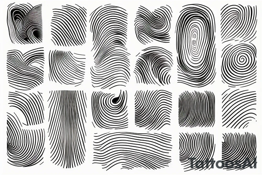 thin lines and waves arm tattoo idea