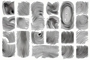 thin lines and waves arm tattoo idea