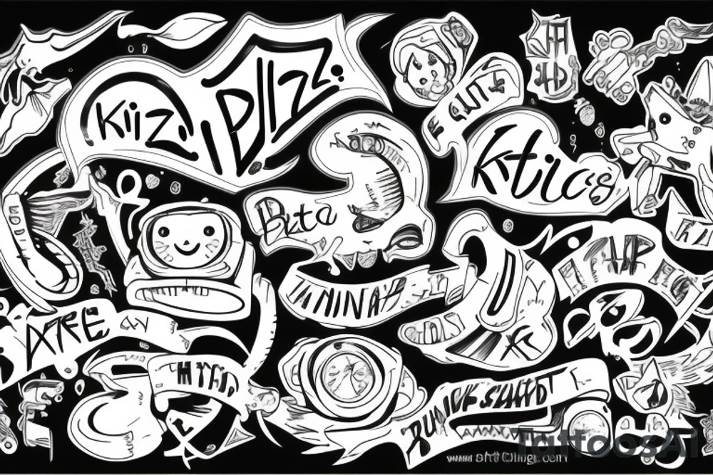word:KIDZ tattoo idea