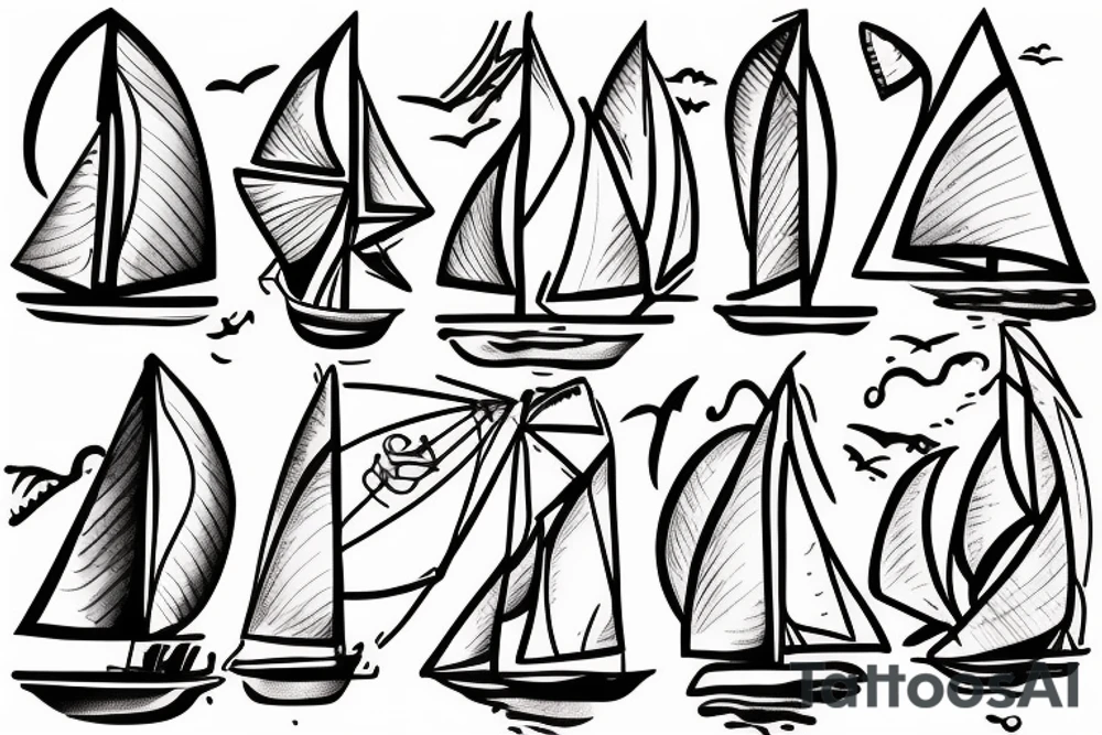 sailboat tattoo idea