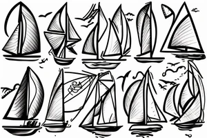 sailboat tattoo idea