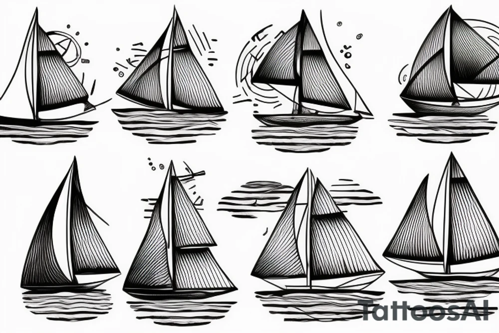 sailboat tattoo idea