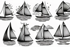 sailboat tattoo idea