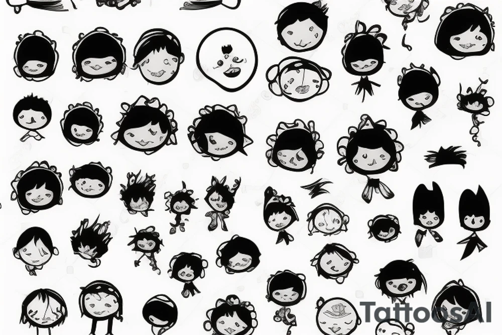 Children Family tattoo idea