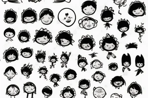 Children Family tattoo idea