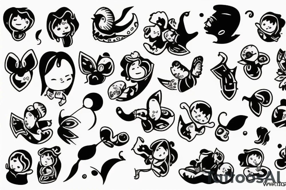 Children Family tattoo idea
