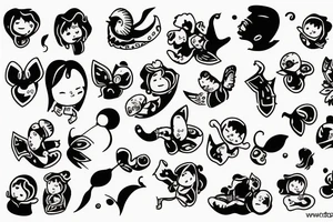 Children Family tattoo idea