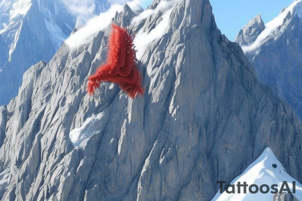 shoulder sleeve tattoo featuring an ascending japanese dragon that is wrapped around aiguille du midi in chamonix (see https://images.app.goo.gl/RYUNNKAjVmQKEBw89 , https://images.app.goo.gl/w6teereZoZyfaoJW6 , https://images.app.goo.gl/mpeEbDtEkAfNdV379) 
winter time
trippy
dragon to be moving upwards tattoo idea
