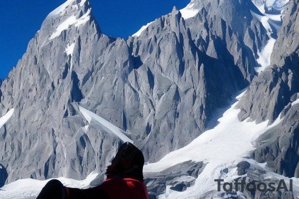 shoulder sleeve tattoo featuring an ascending Japanese dragon that is wrapped around the mountain aiguille du midi in Chamonix (see https://images.app.goo.gl/RYUNNKAjVmQKEBw89 , https://images.app.goo.gl/w6teereZoZyfaoJW6 , https://images.app.goo.gl/mpeEbDtEkAfNdV379) 
winter
trippy
dragon to be moving upwards tattoo idea