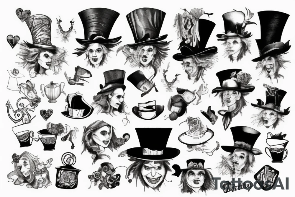 mad hatter tattoo idea